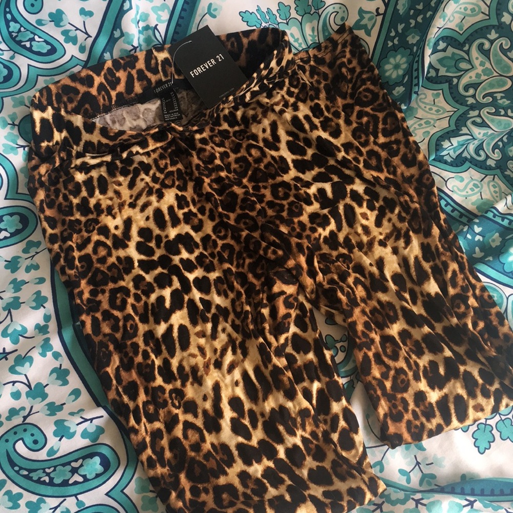 NWT forever 21 cheetah leggings